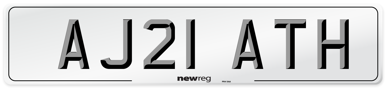 AJ21 ATH Number Plate from New Reg